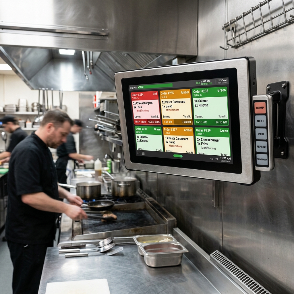 10.1" Wireless Kitchen Display System (KDS) Touch Console