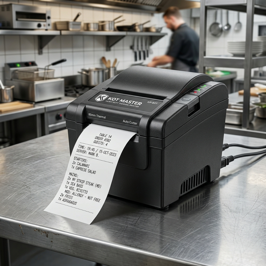 3-Inch (80mm) Heavy-Duty Kitchen KOT Thermal Printer